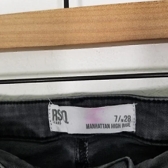 RSQ Manhattan High Rise Button Fly Stretch Jeans 7 - Picture 3 of 6